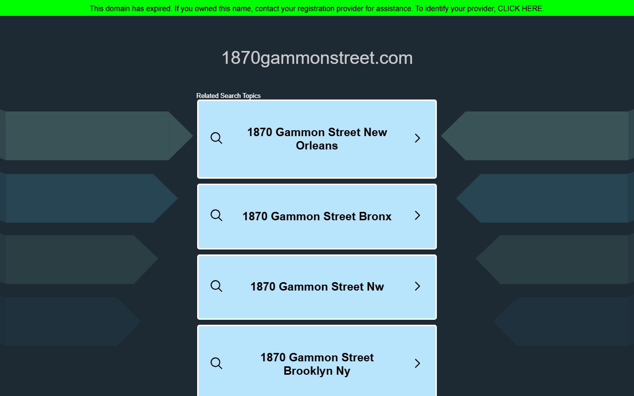 1870gammonstreet.com screenshot