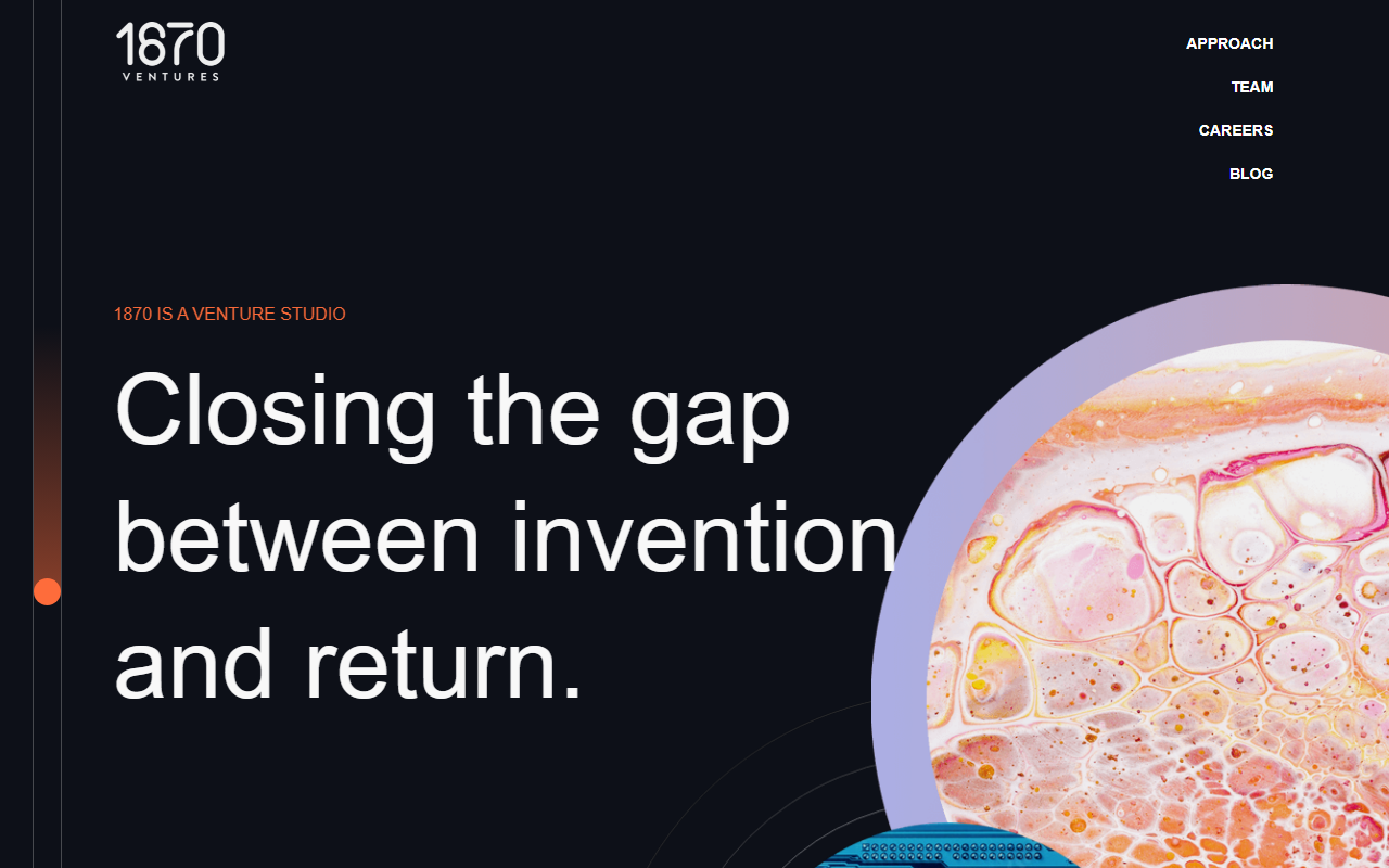 1870ventures.com screenshot