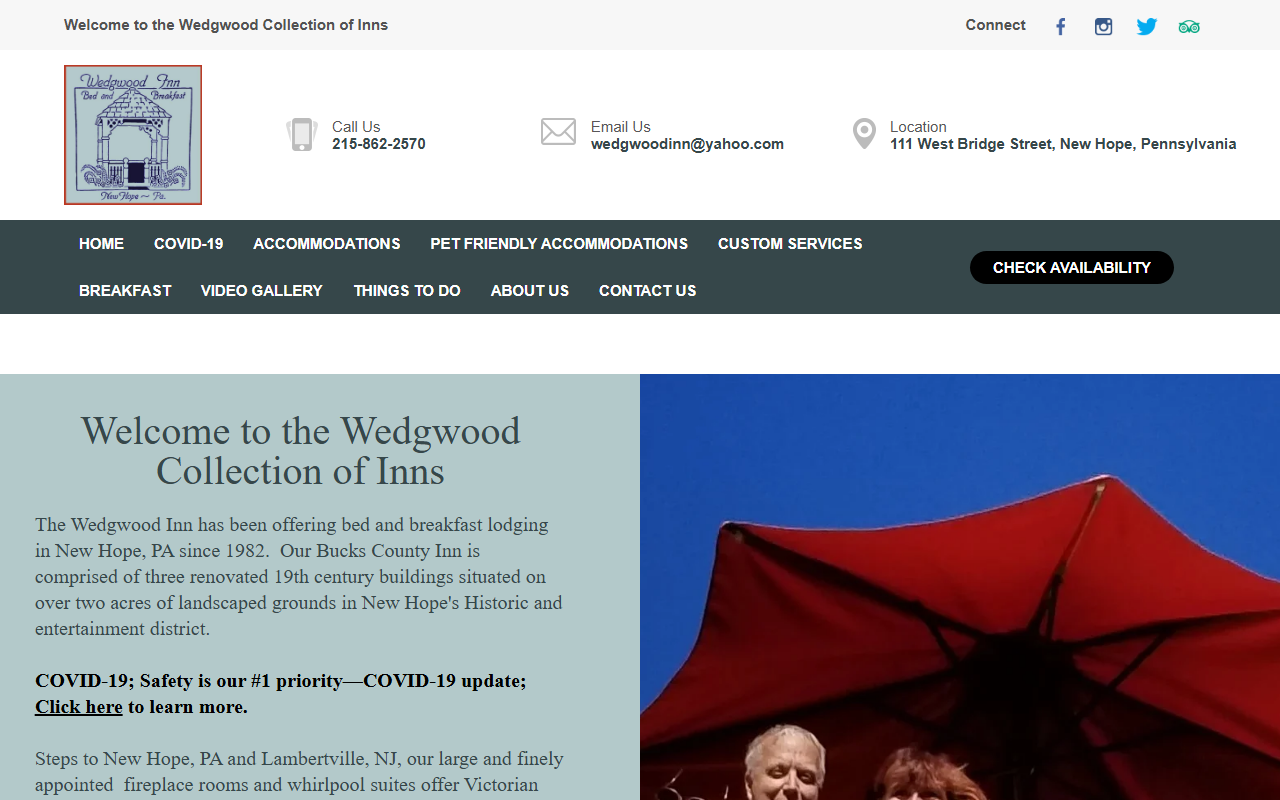 1870wedgwoodinn.com screenshot