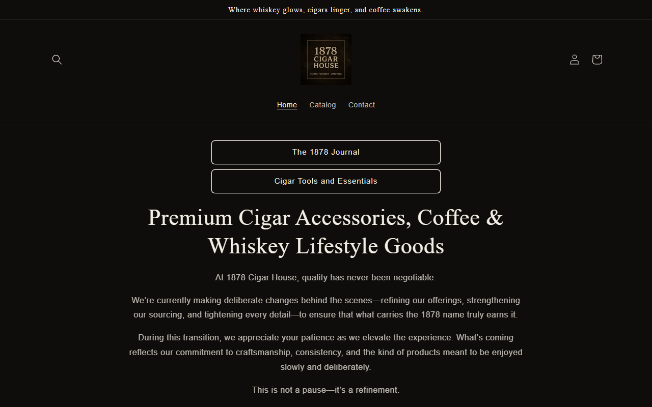 1878cigarhouse.com screenshot