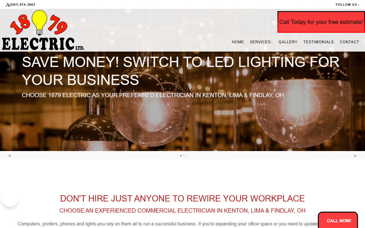 1879electric.com screenshot