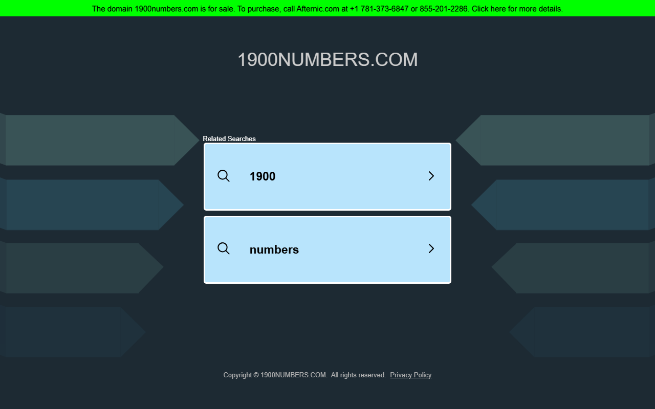 1900numbers.com screenshot