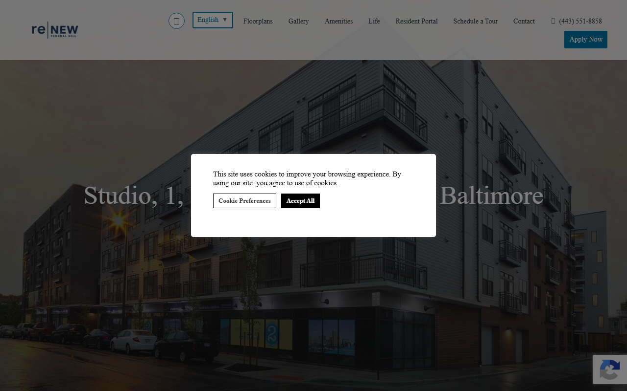 1901apartments.com screenshot