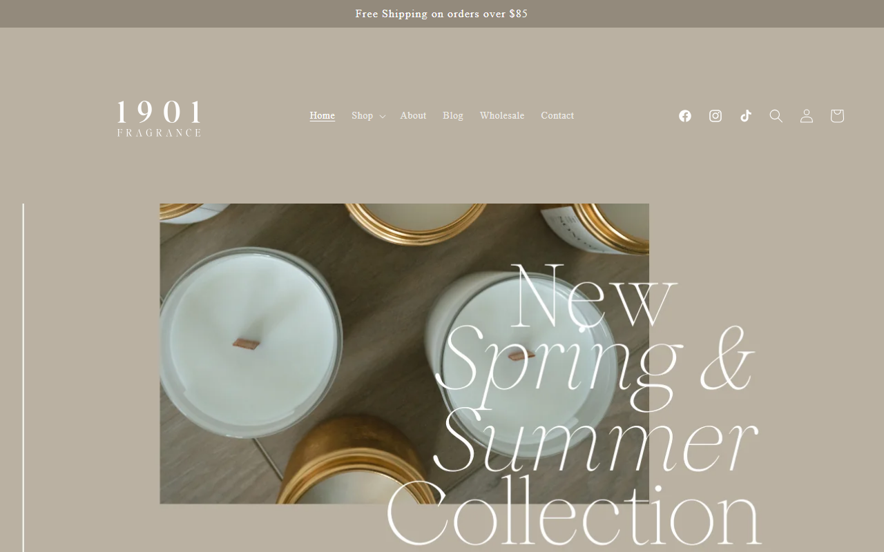 1901fragrance.com screenshot