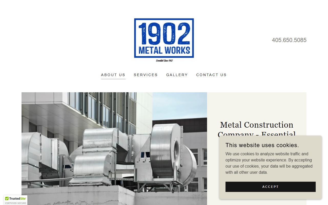 1902metalworks.com screenshot
