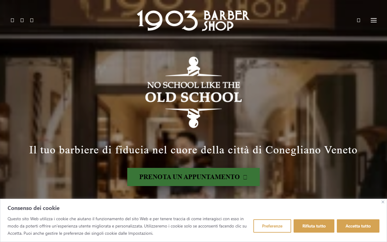 1903barbershop.com screenshot