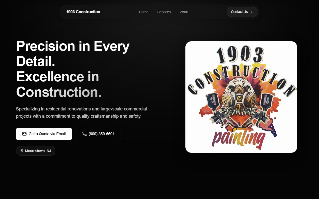 1903construction.com screenshot