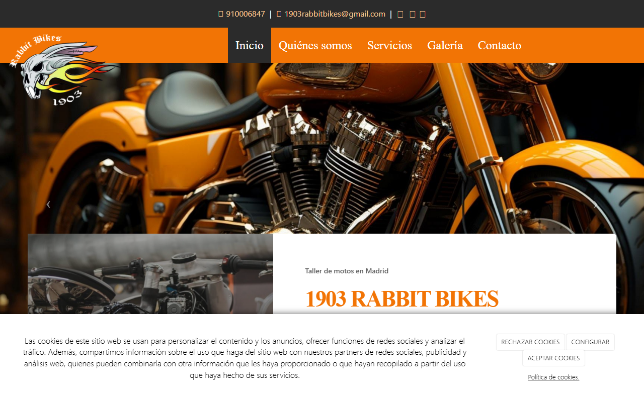 1903rabbitbikes.com screenshot