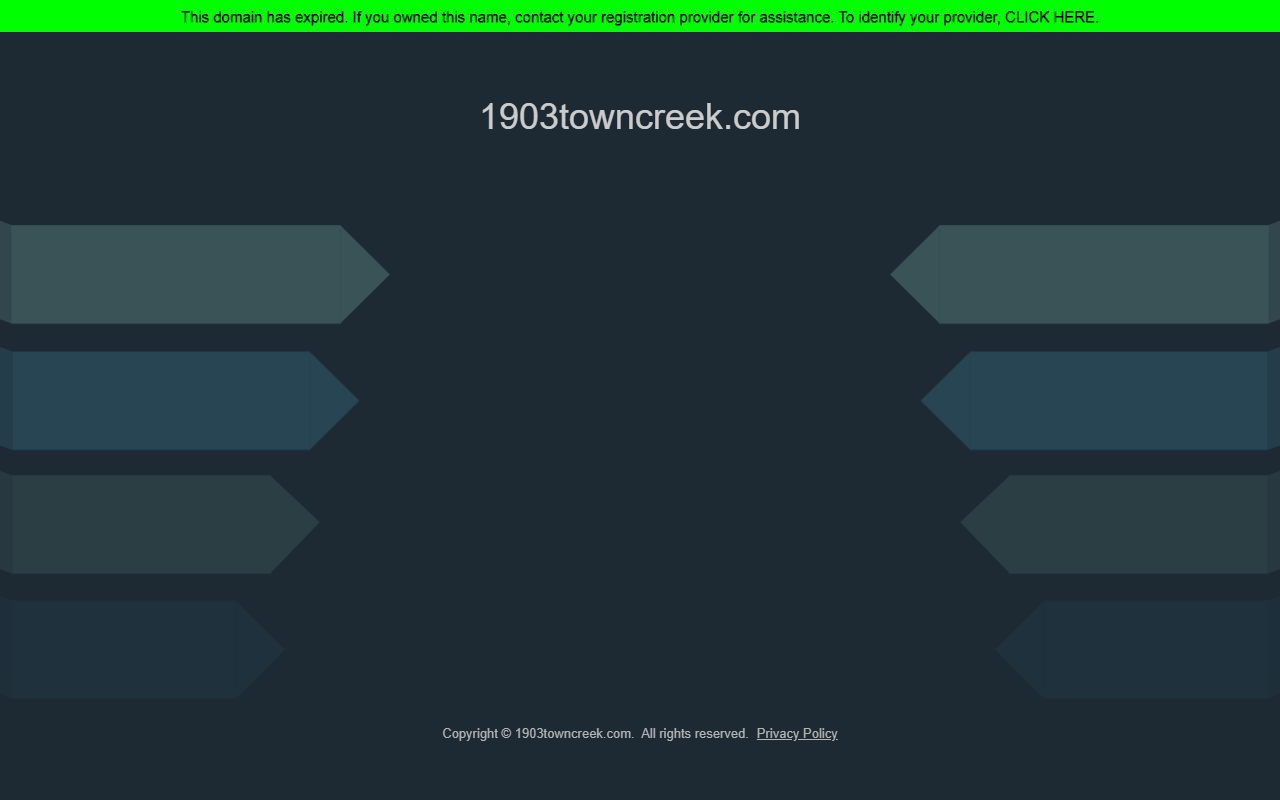 1903towncreek.com screenshot