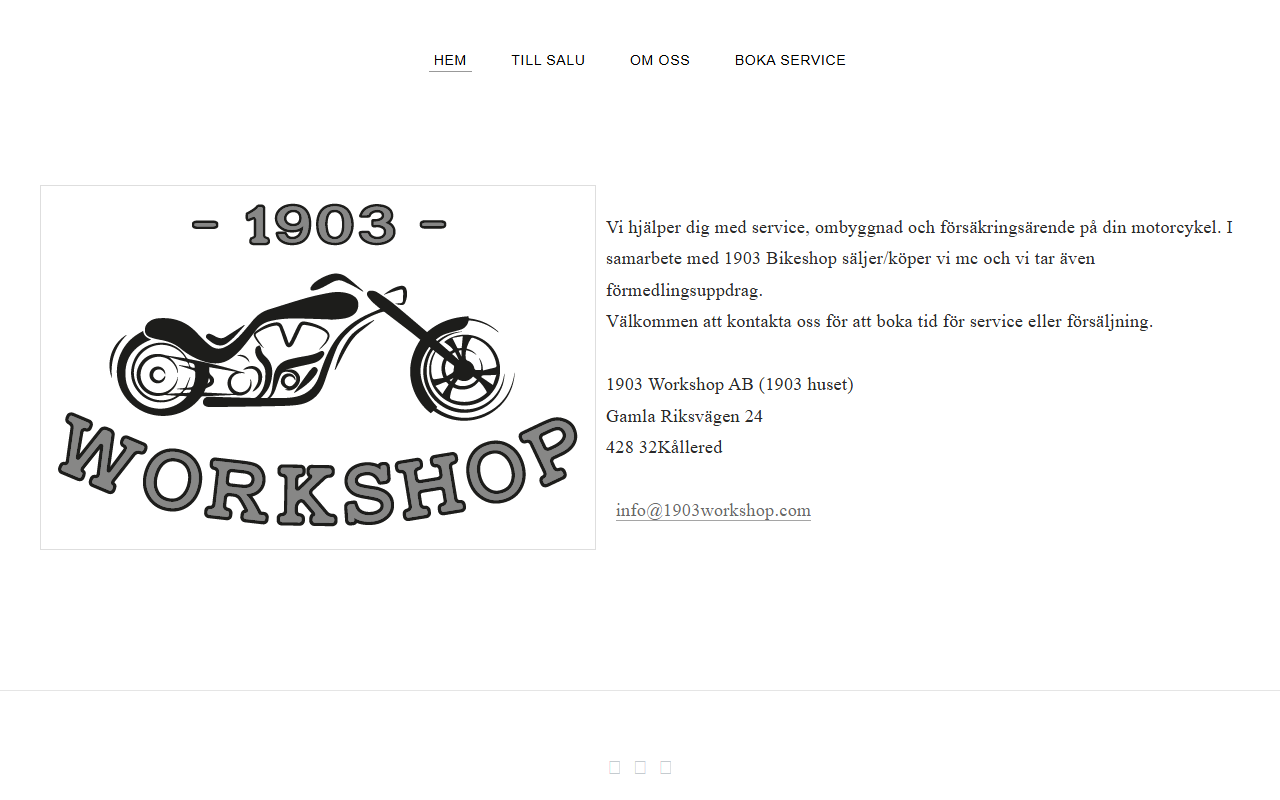 1903workshop.com screenshot