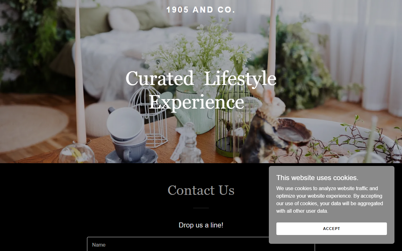 1905andcompany.com screenshot