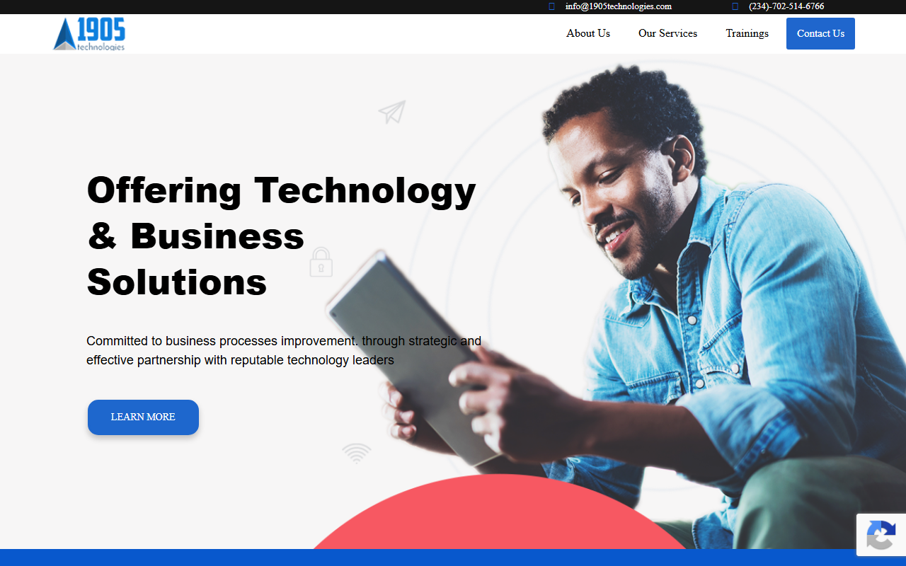1905technologies.com screenshot