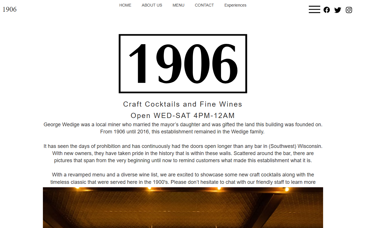 1906platteville.com screenshot