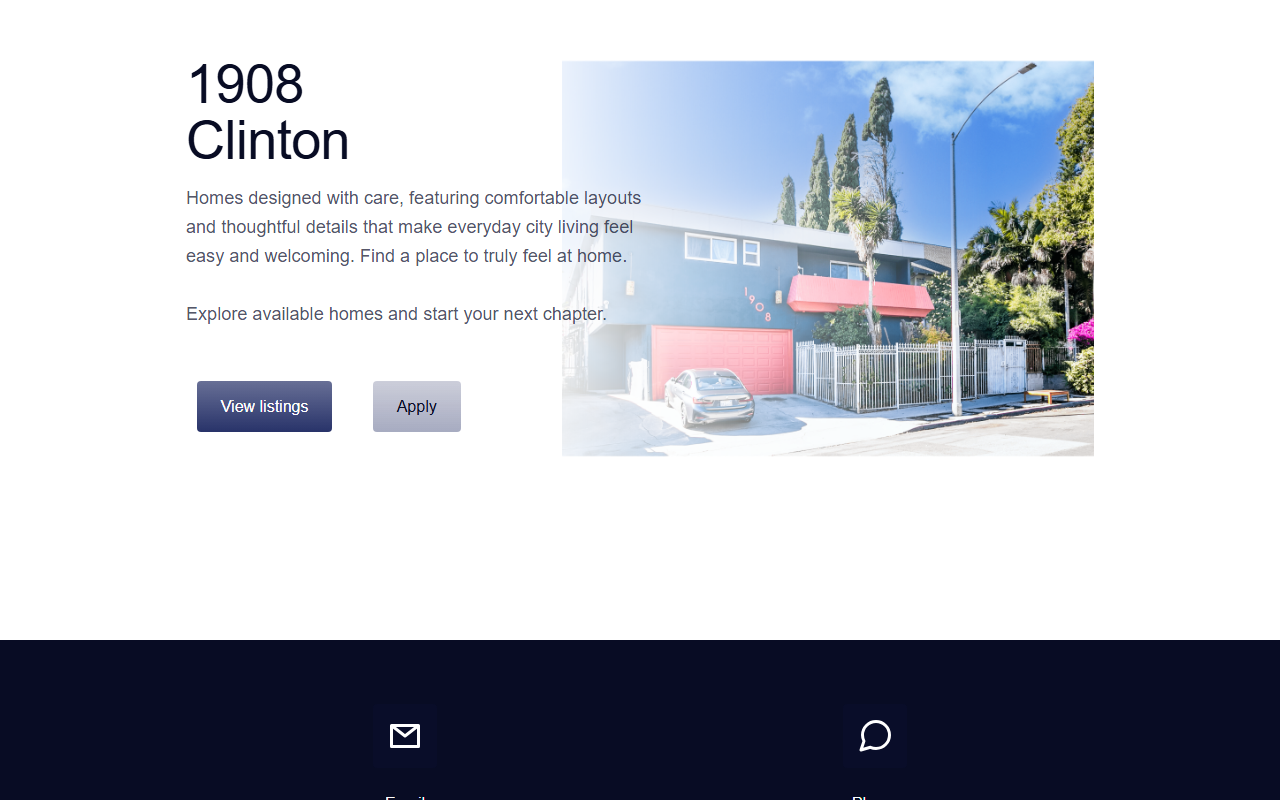 1908clinton.com screenshot