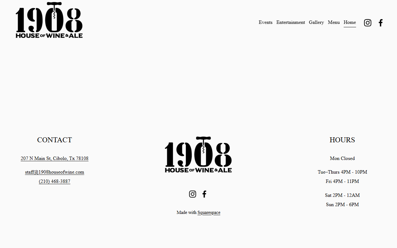 1908houseofwine.com screenshot