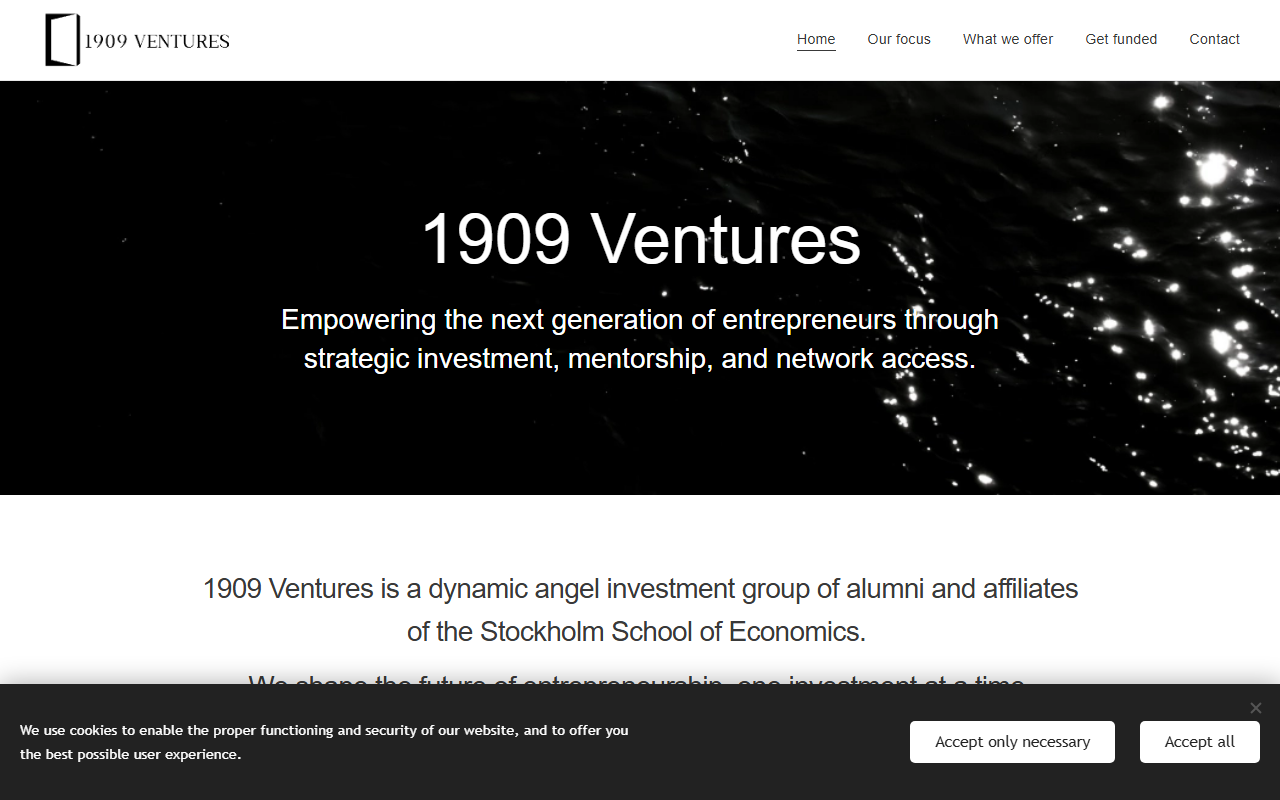 1909ventures.com screenshot