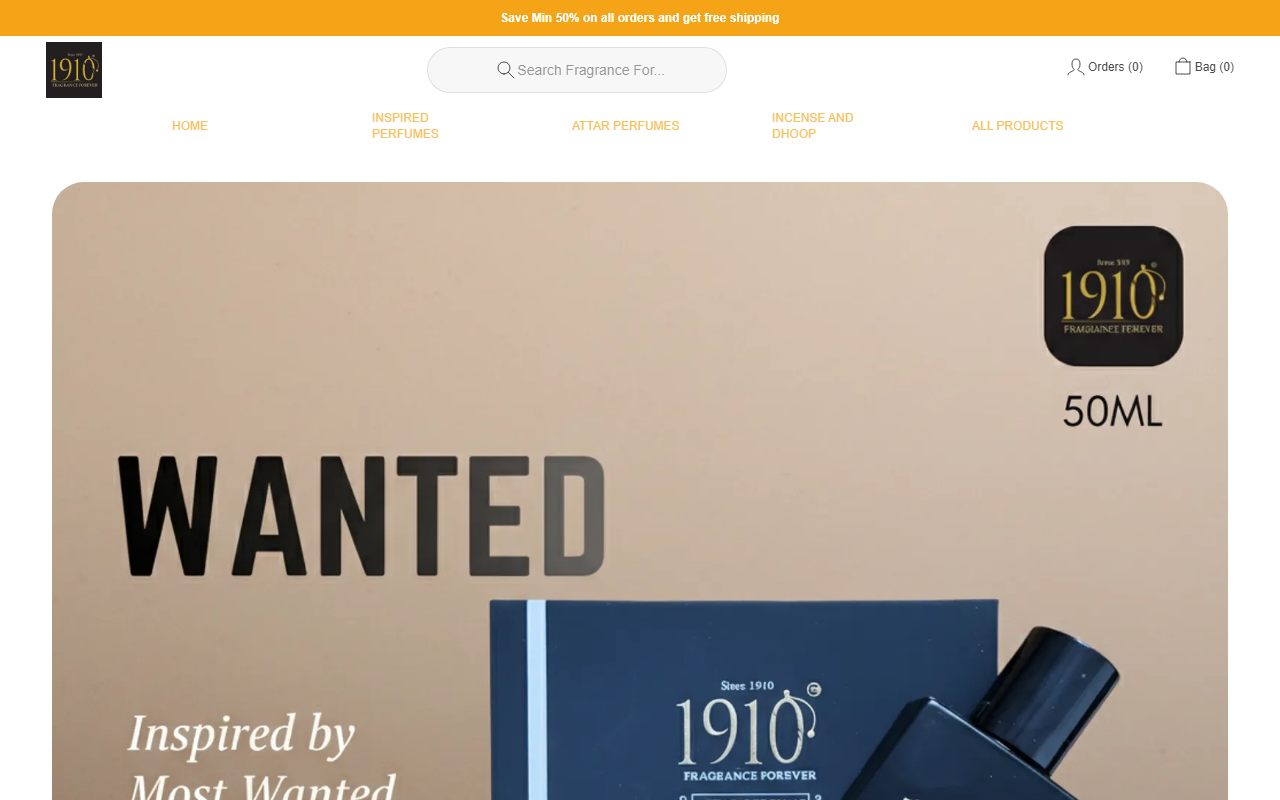 1910fragrance.com screenshot