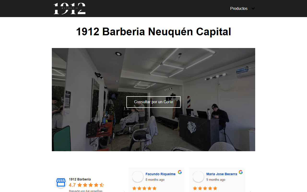 1912barberia.com screenshot