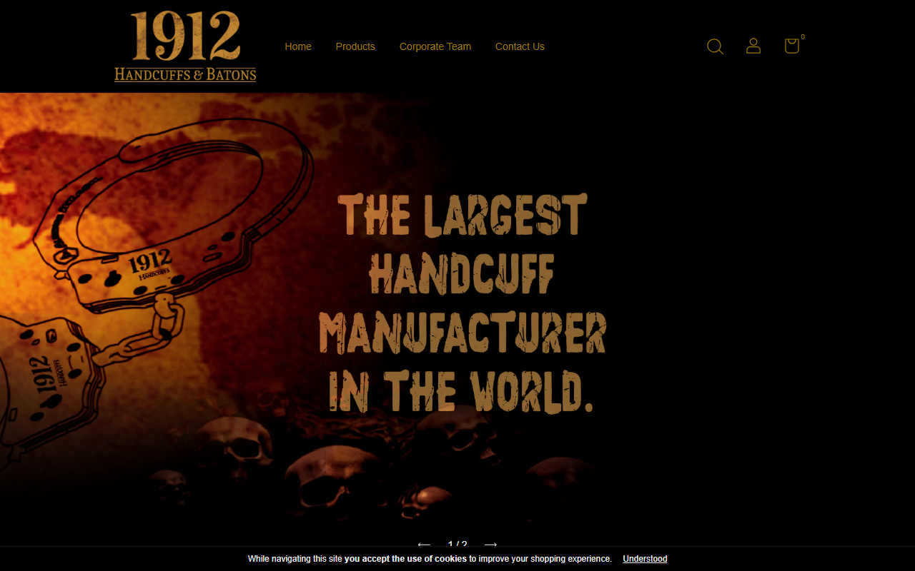 1912handcuffs.com screenshot