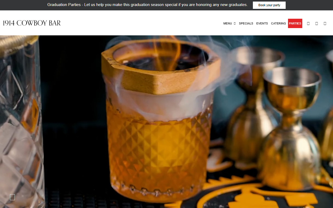 1914cowboybar.com screenshot