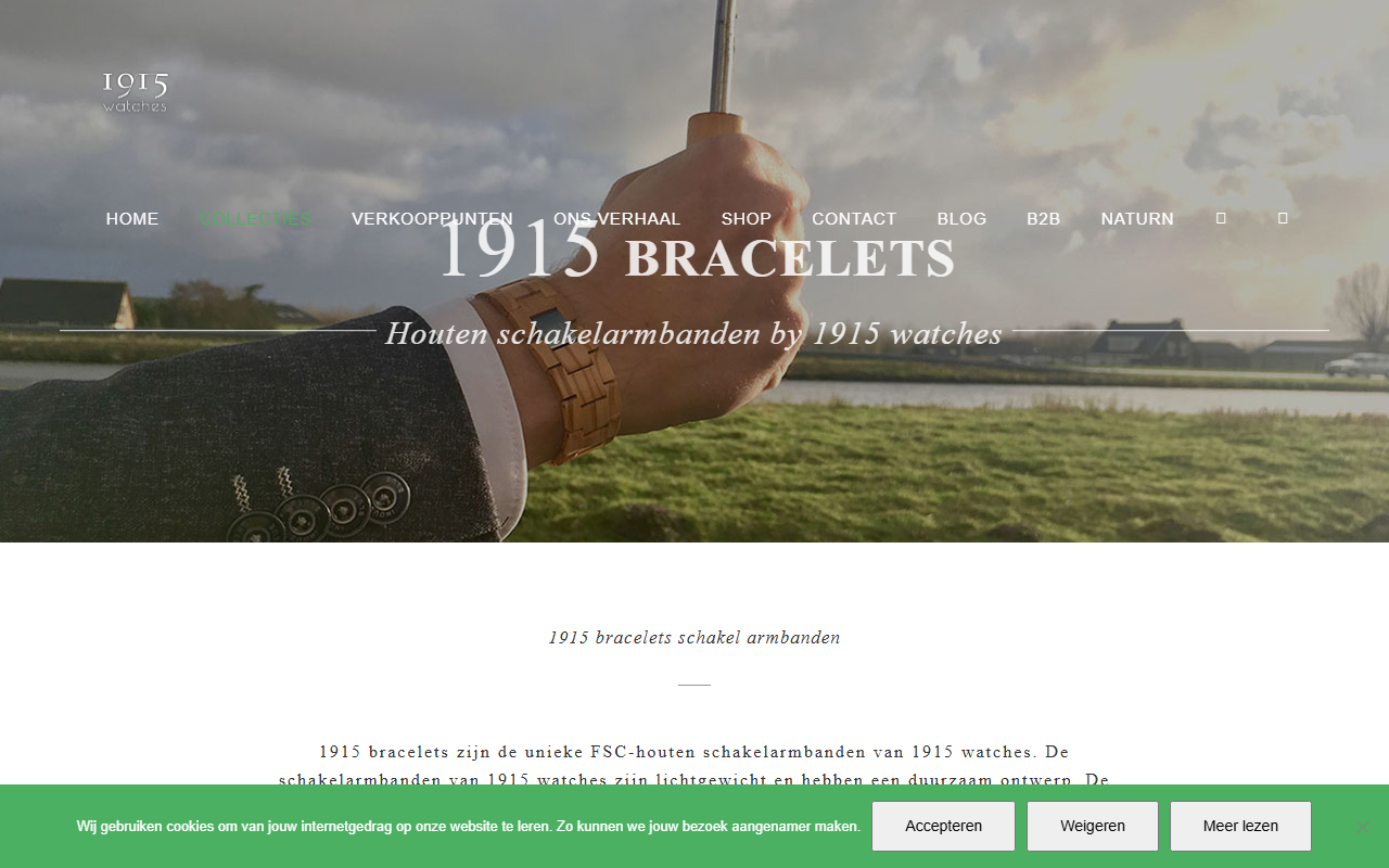 1915bracelets.com screenshot
