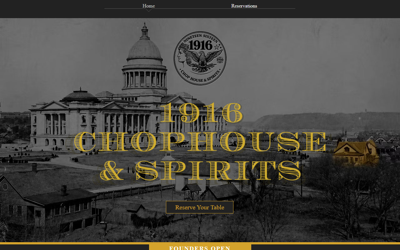1916chophouse.com screenshot