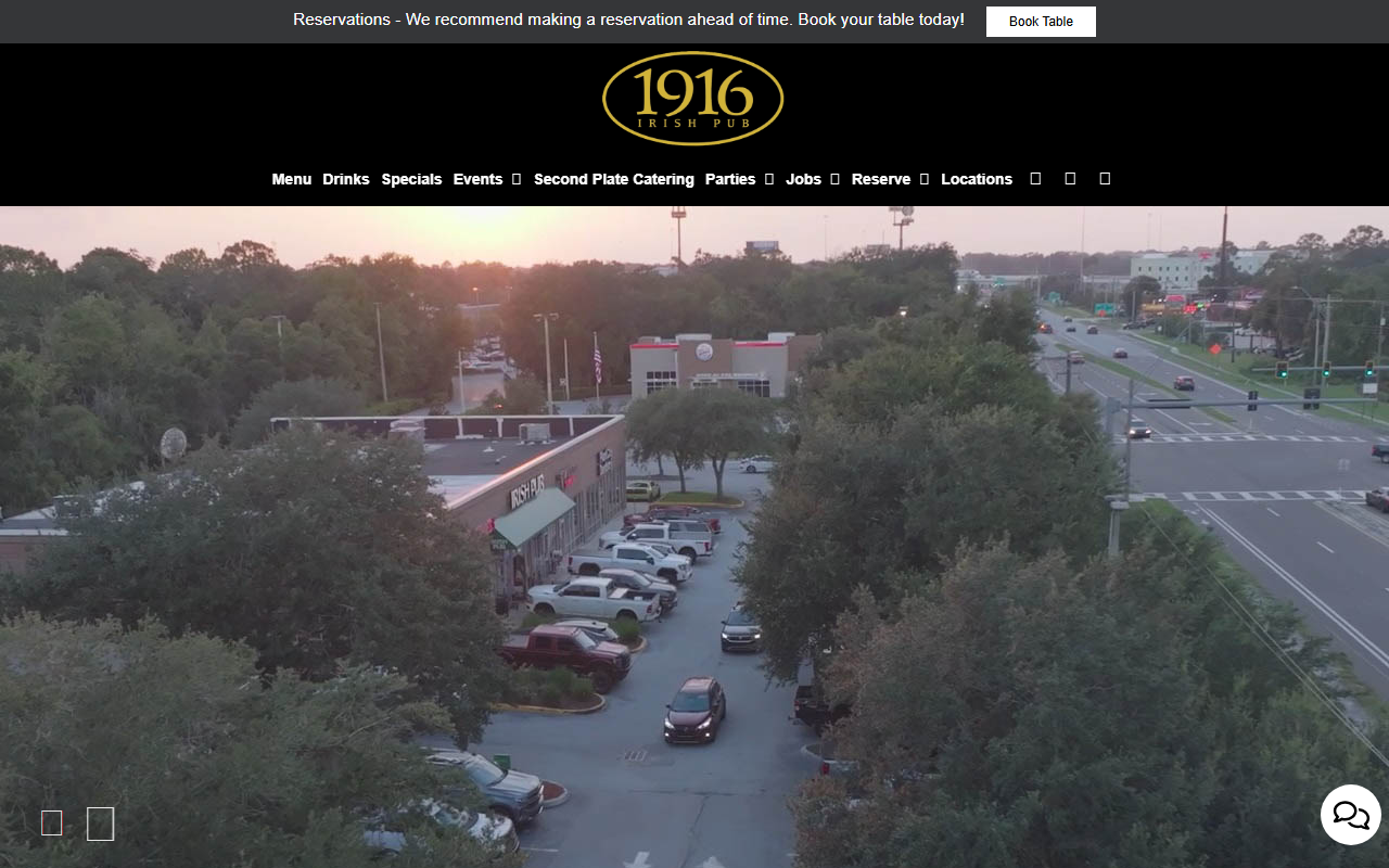 1916irishpub.com screenshot