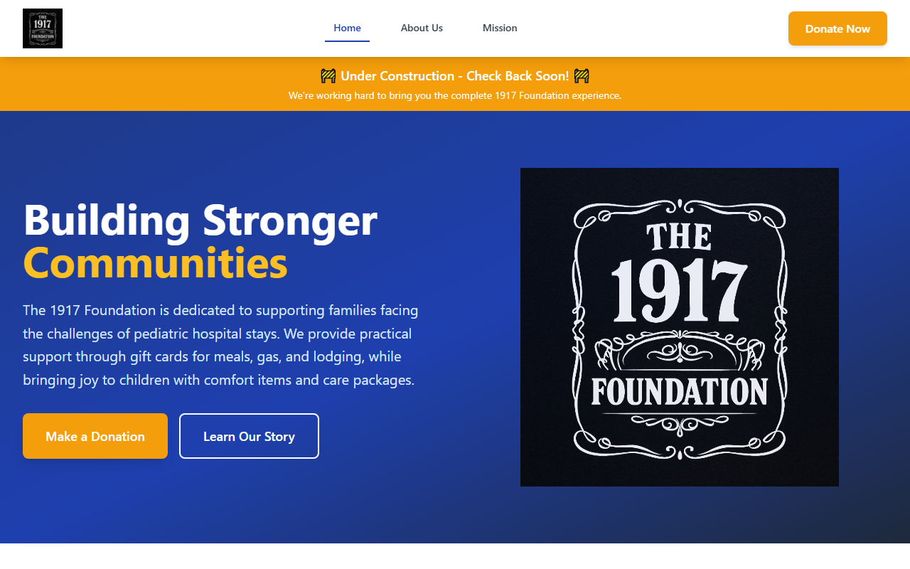 1917foundation.com screenshot