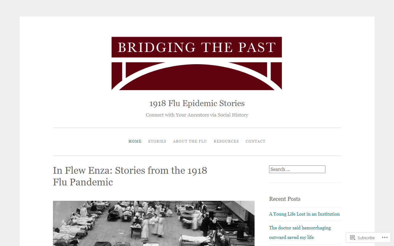 1918flustories.com screenshot