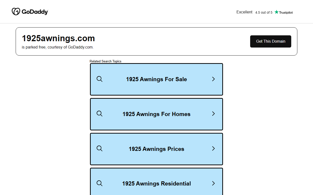 1925awnings.com screenshot