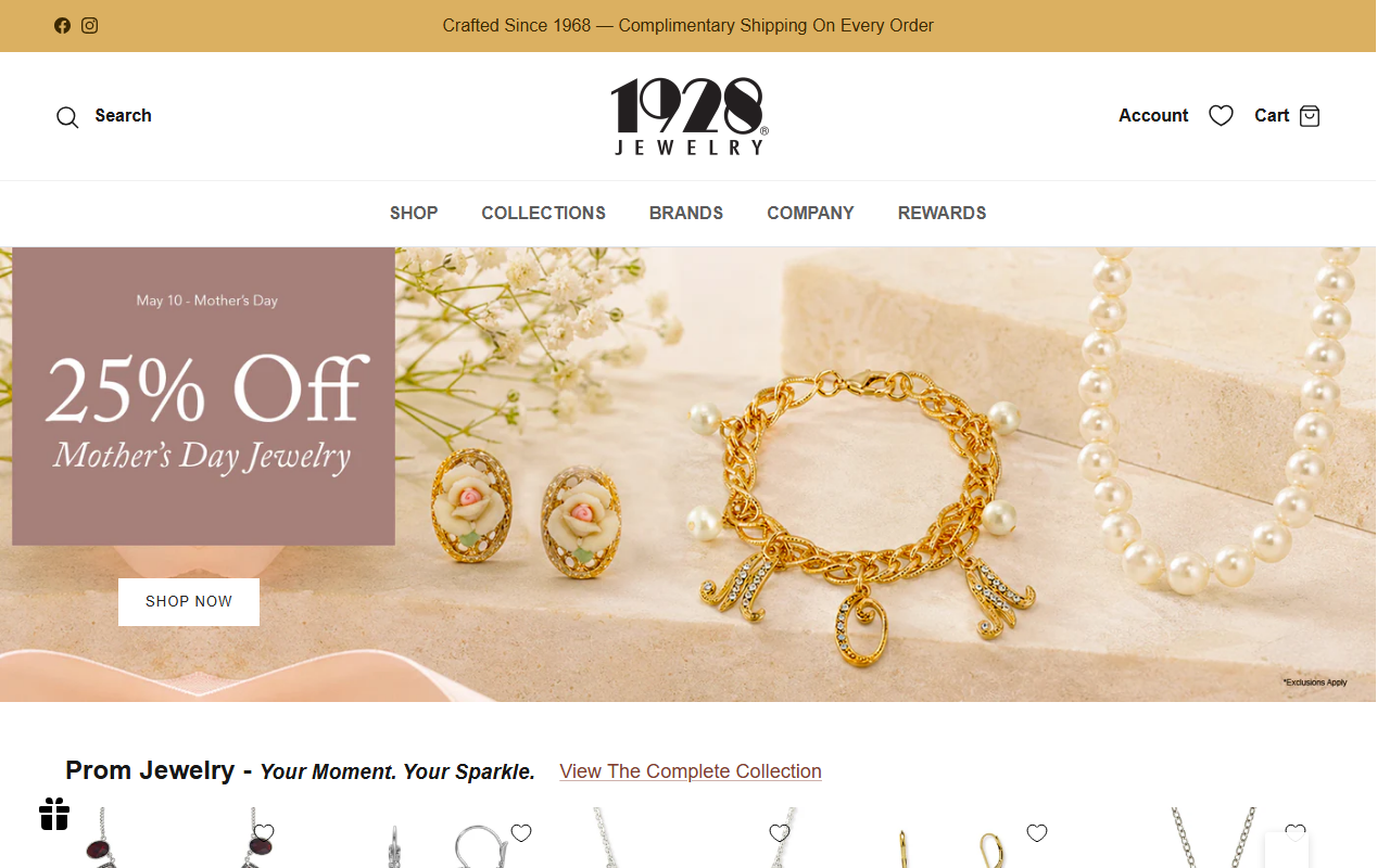 1928jewelry.com screenshot