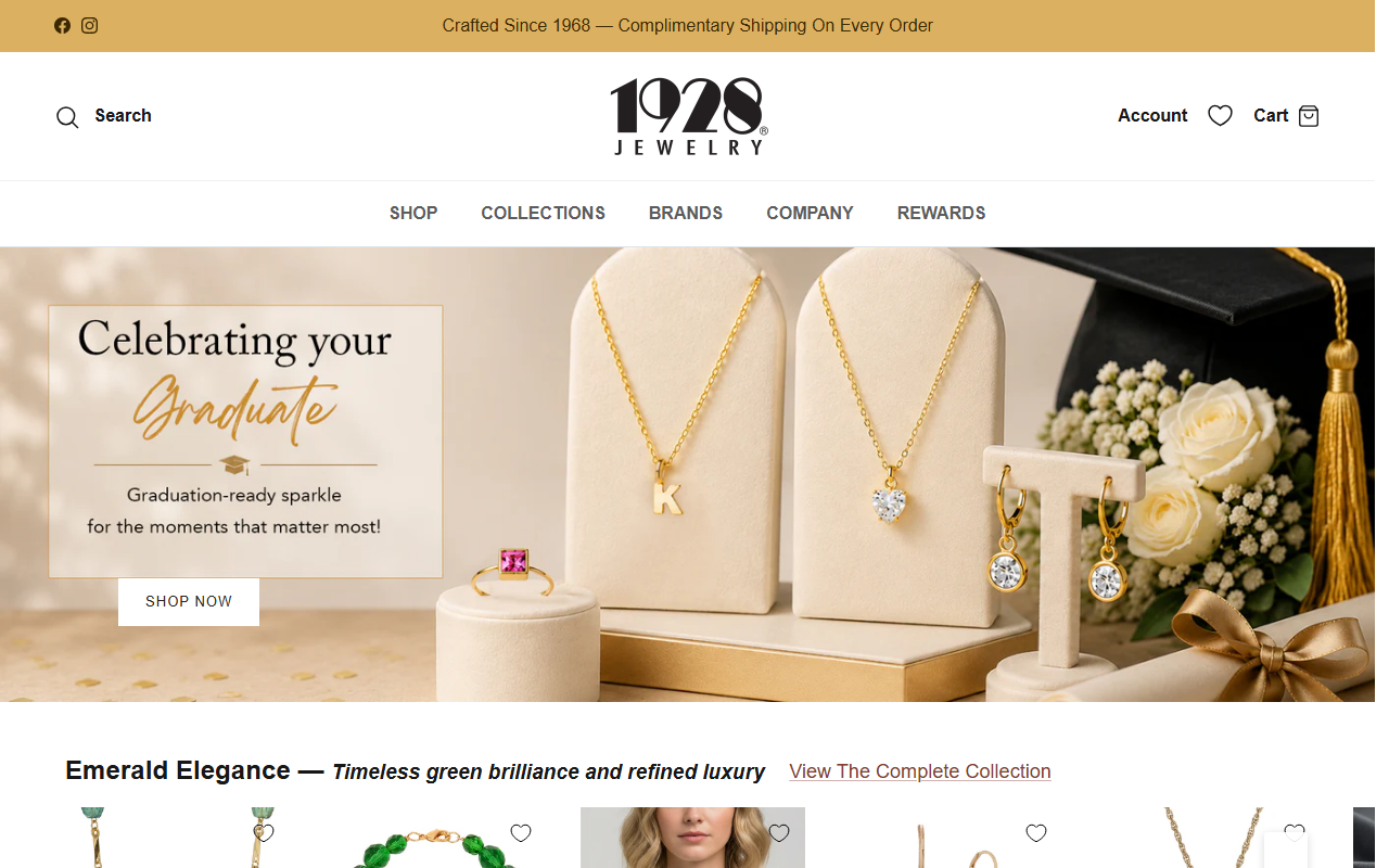 1928jewelryshop.com screenshot