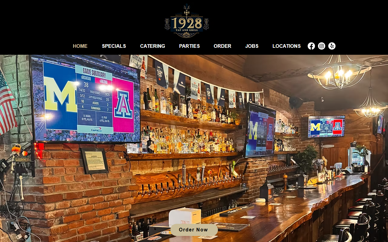 1928tapandgrill.com screenshot