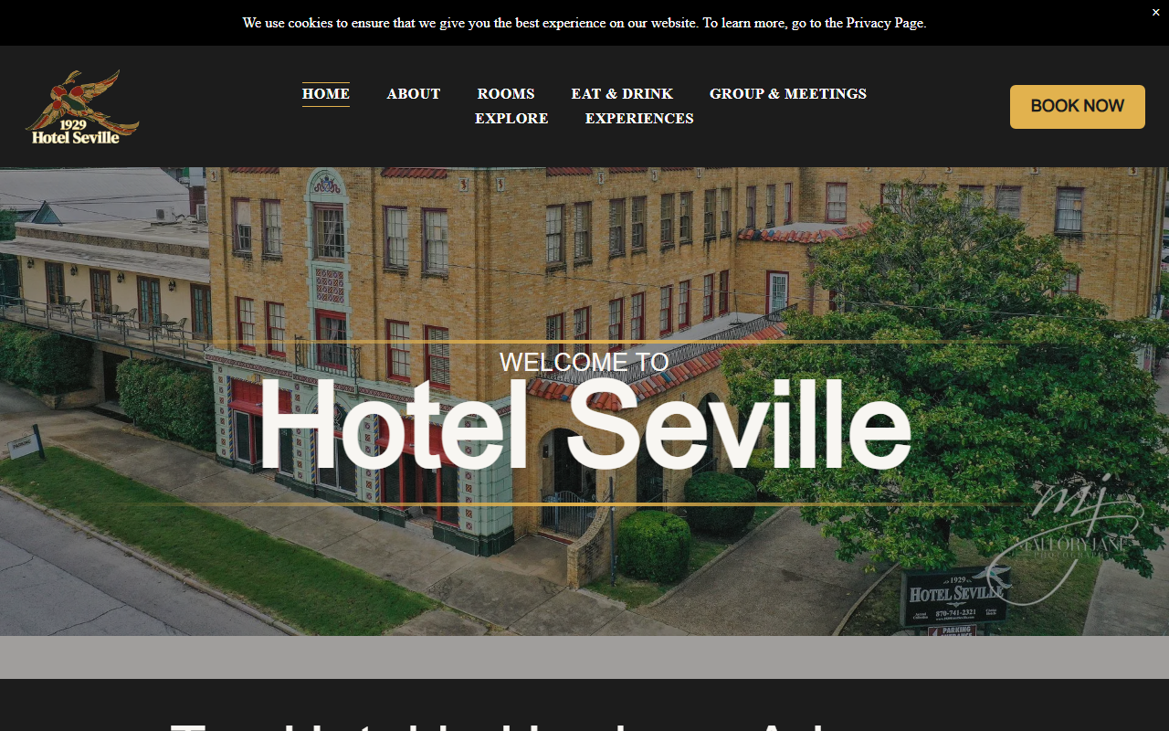 1929hotelseville.com screenshot