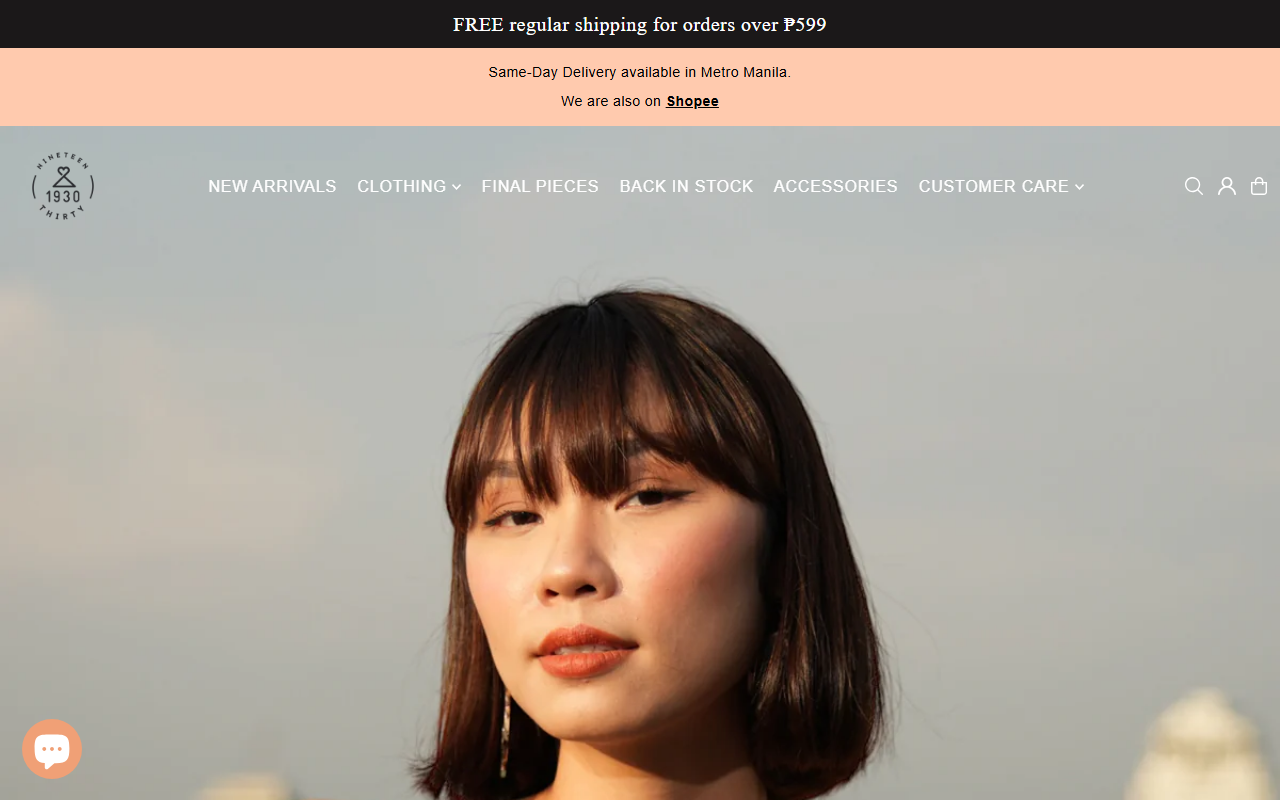 1930clothing.com screenshot