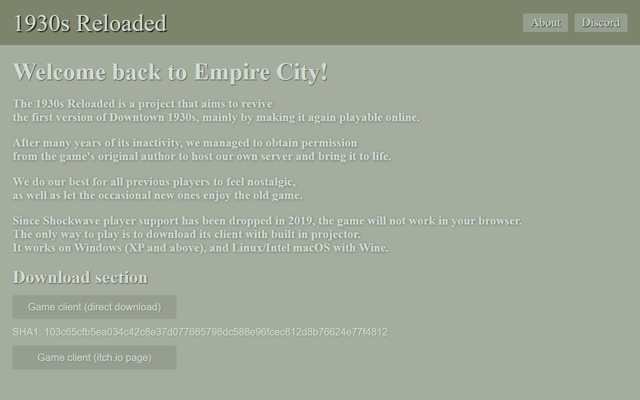1930s-reloaded.com screenshot