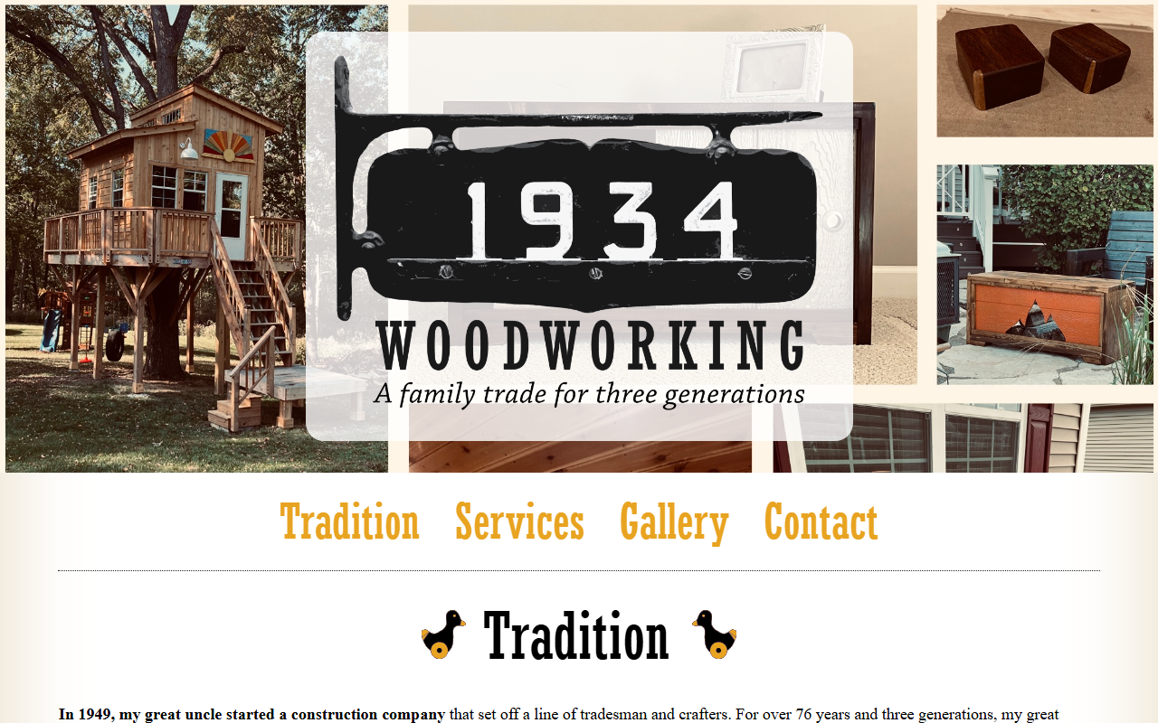 1934woodworking.com screenshot