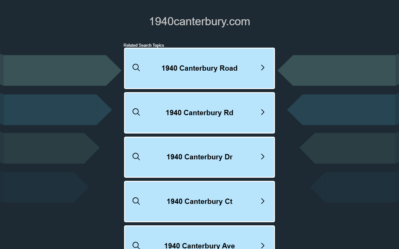 1940canterbury.com screenshot