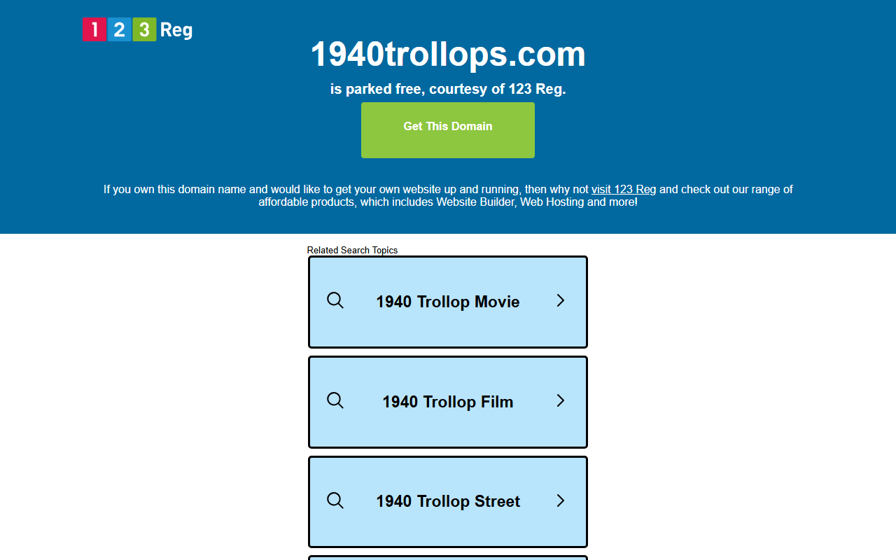 1940trollops.com screenshot