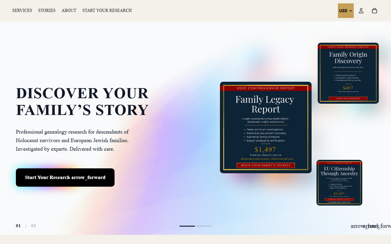 1945thestory.com screenshot