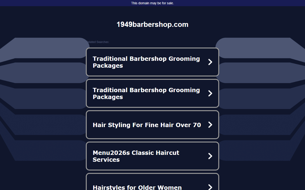 1949barbershop.com screenshot