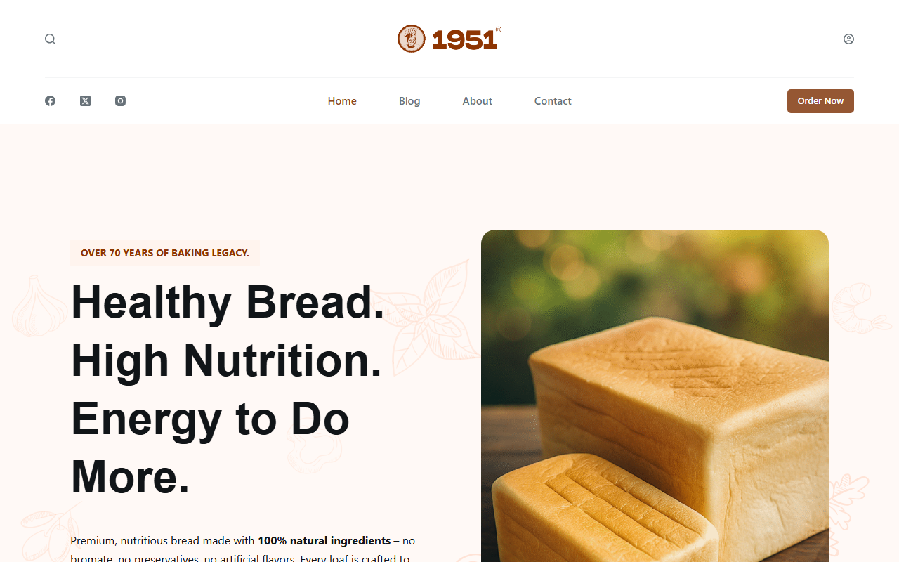 1951bakeries.com screenshot