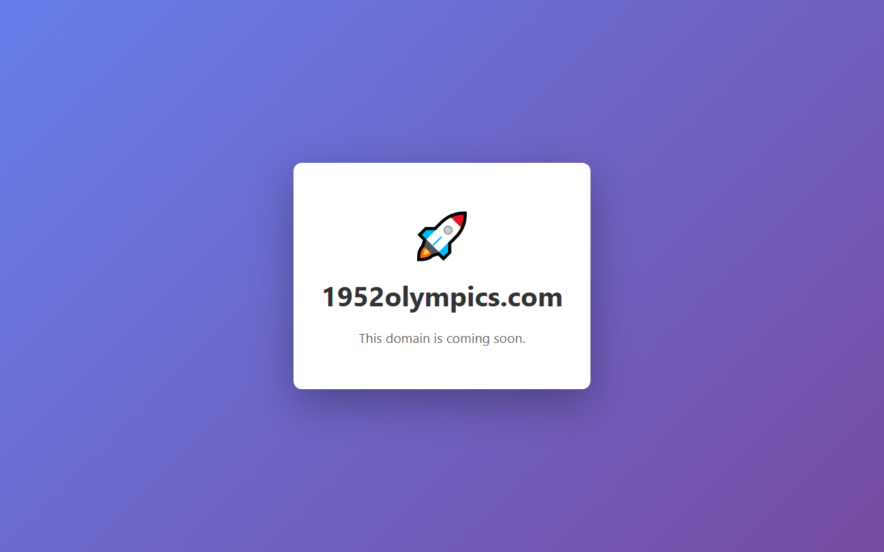 1952olympics.com screenshot