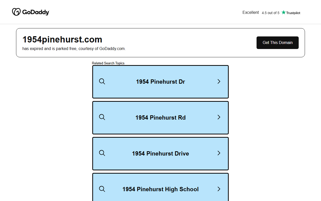 1954pinehurst.com screenshot