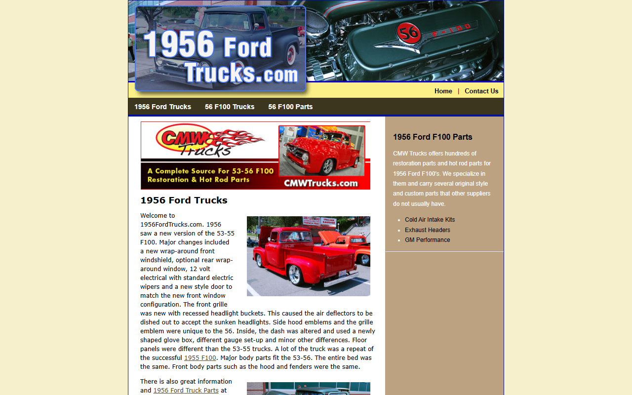 1956fordtrucks.com screenshot