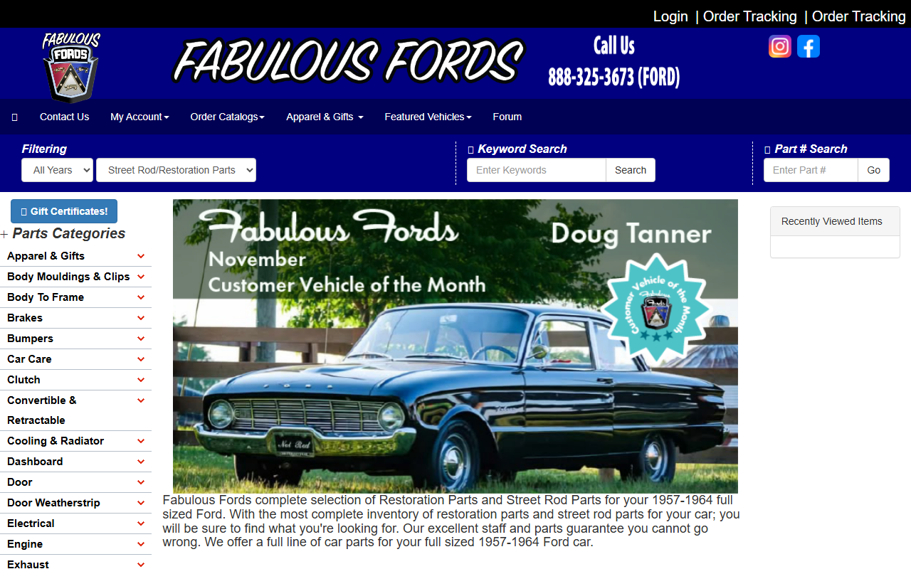 1959fordgalaxie.com screenshot