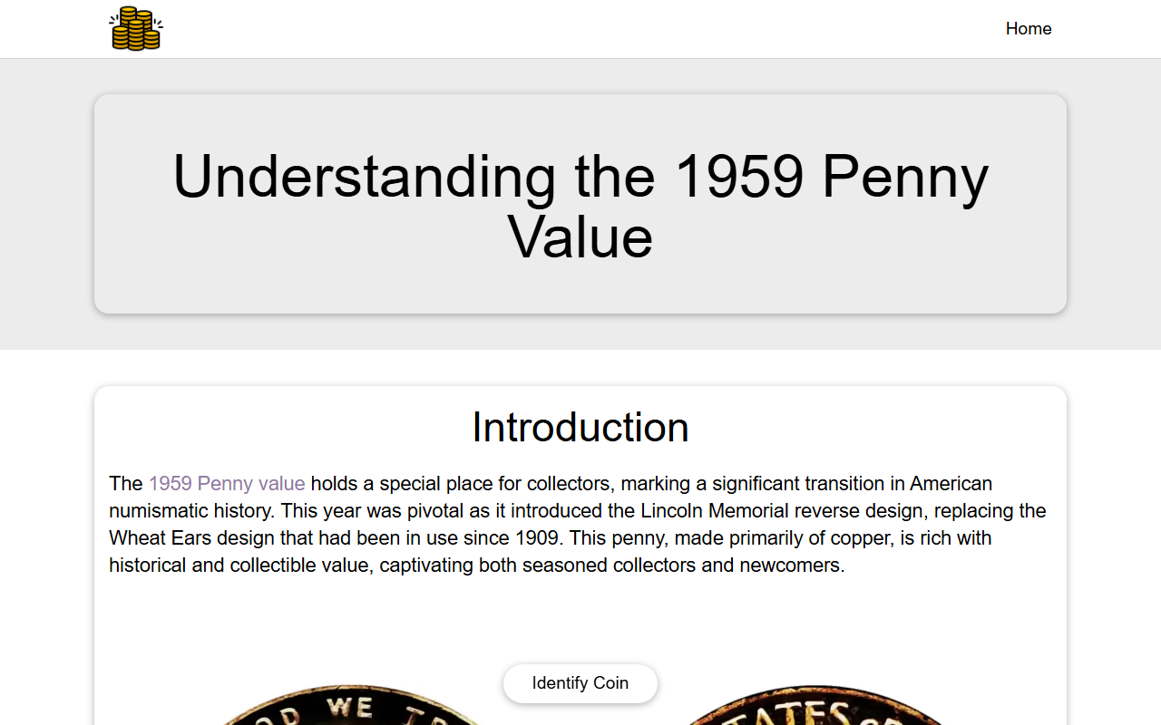 1959pennyvalue.com screenshot