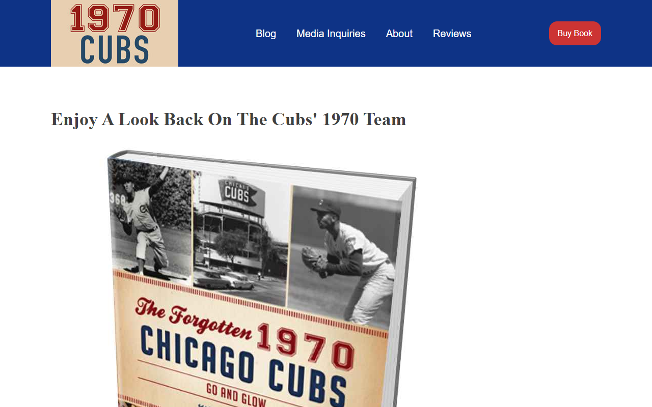1970chicagocubs.com screenshot