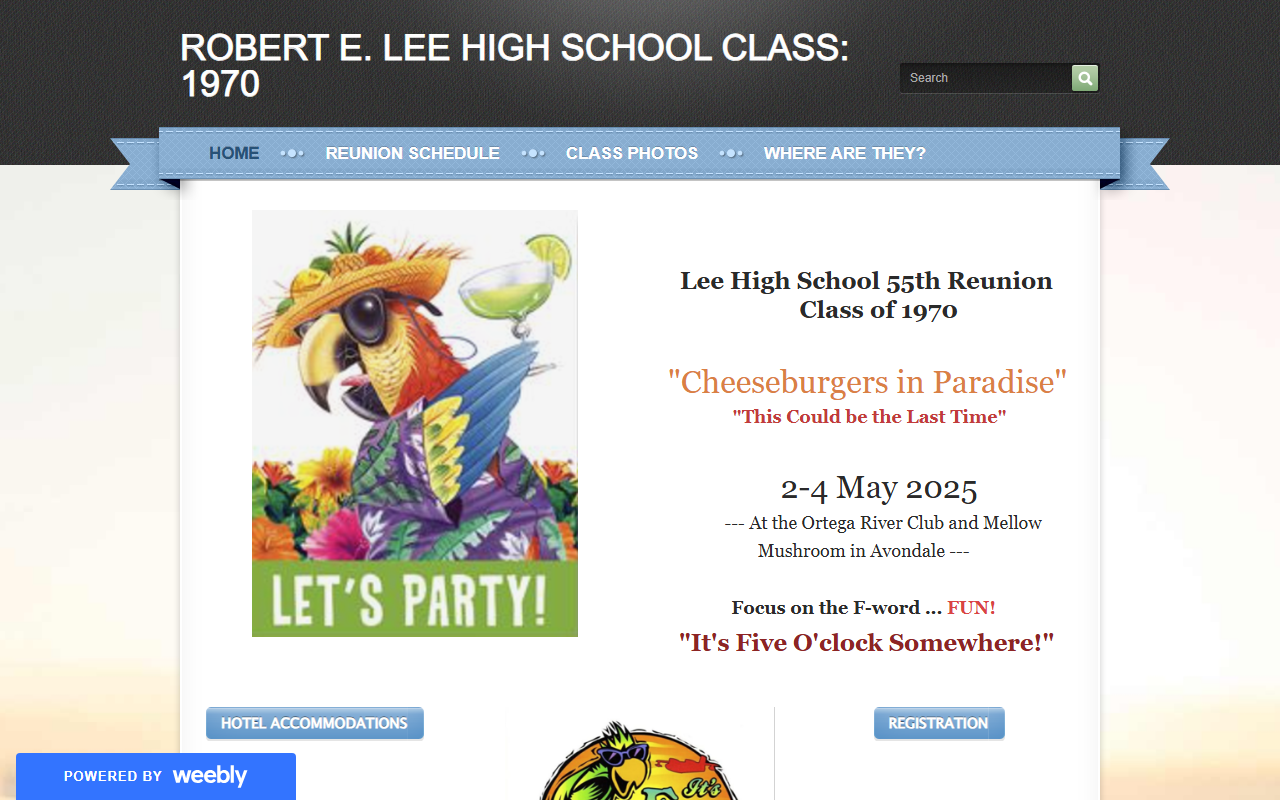 1970classreunion.com screenshot