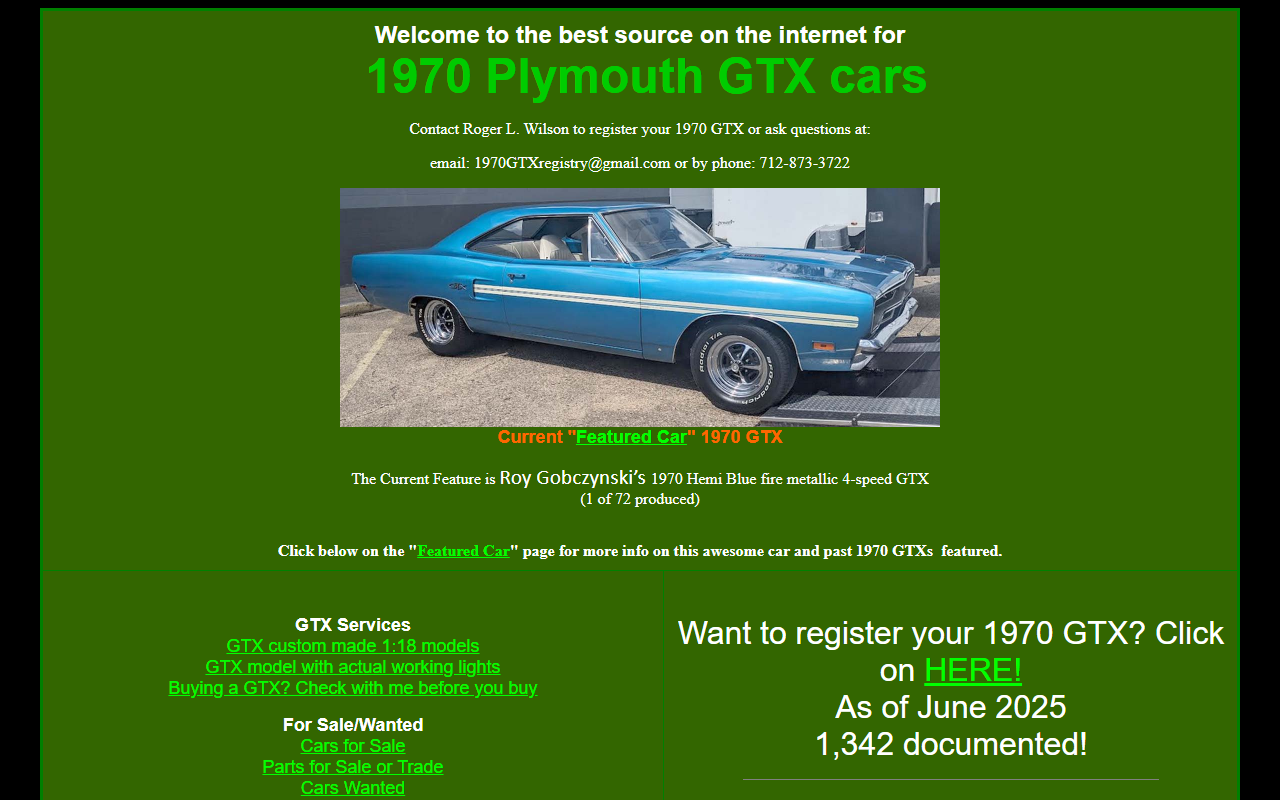 1970plymouthgtx.com screenshot